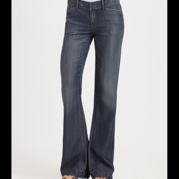 Elie Tahari Adena Tailored Flare Jeans - Picture 1 of 9
